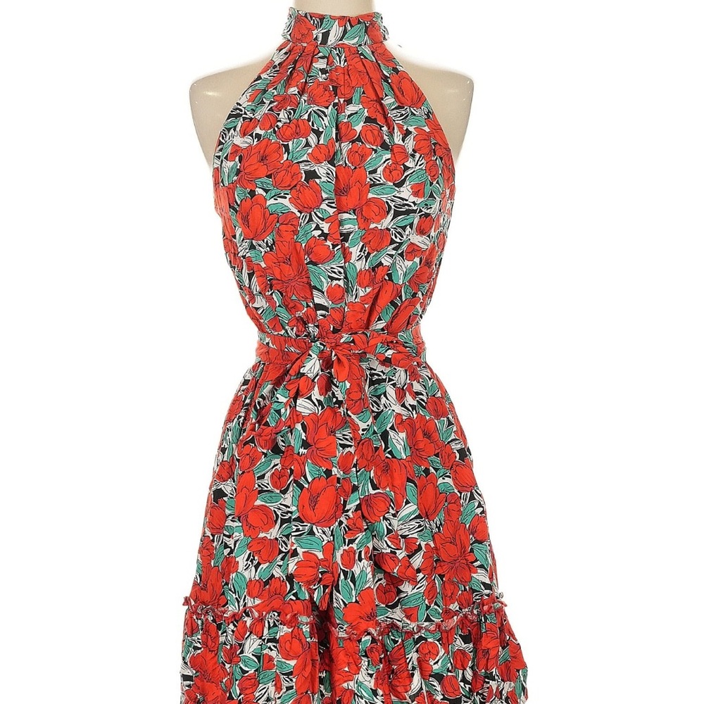 Floral Halter Neck Dress